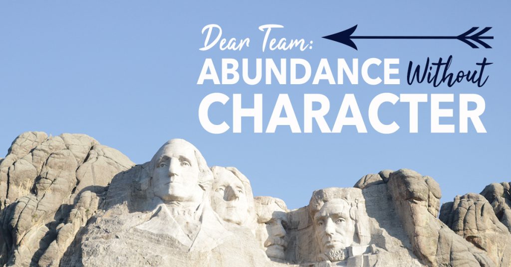 Abundance without Character