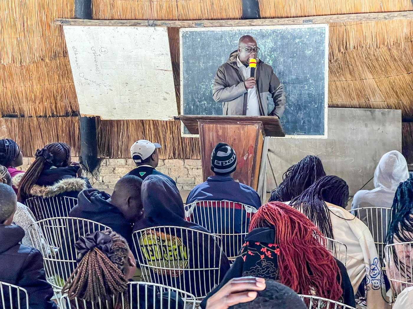 Teaching session at the Zimbabwe youth camp