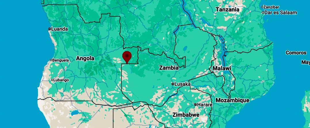Map of Chavuma, Zambia
