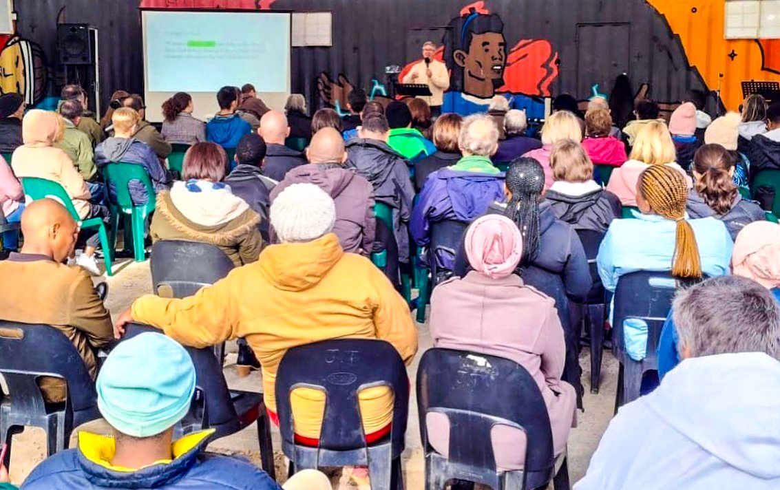 Mark Parris preaching at Stone Hill, South Africa