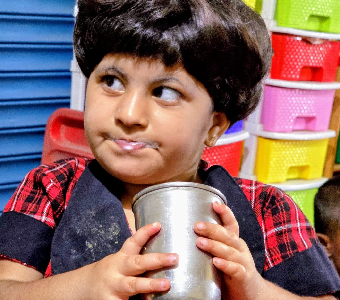 Naziya at Deepam School, India